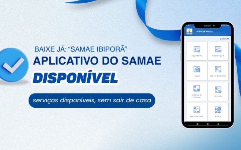 Aplicativo do SAMAE de Ibiporã é lançado e permite uma série de serviços