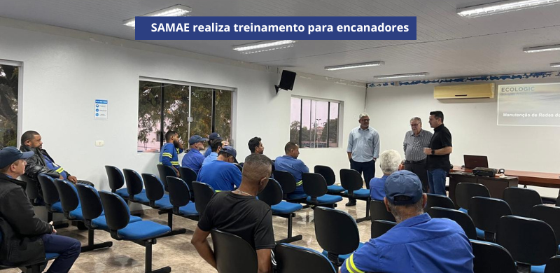 Treinamento para encanadores do SAMAE